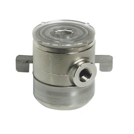 Chrome plated brass water filter Body 75x100mm Holes 1/2 inches OS1764902