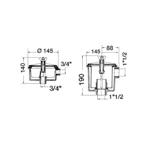 Filtro defangatore acqua 150Lt/min OS1765201-0%