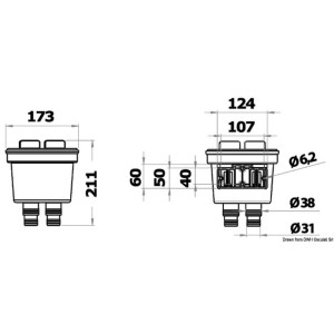 Technopolymer Aquanet XL filter Flow 300l/min 160x200mm OS1765210