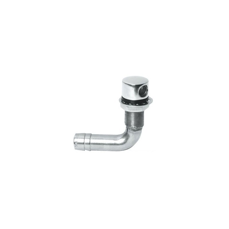 Sfiato carburante in acciaio inox Angolato 90° per tubo 16mm OS2028801-0%