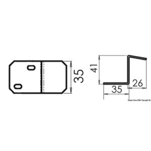 Piastrina in acciaio inox per fissaggio serbatoi OS5219500-0%