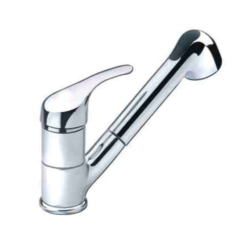 Miscelatore monocomando cromato con doccia Flessibile 1,2mt 40mm Sporgeza 175mm TRN0102251-20%