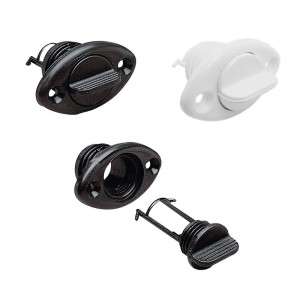 Boccola Scarico Ovale in nylon nero con tappo 26,3mm N40137701723N-5%