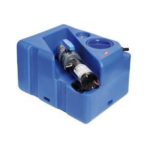 Black water tank with horizontal soaker 40L 12V OS5014750