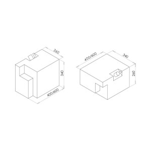 Fresh Water 32L Tank + 12V fresh water pump kit OS5219421