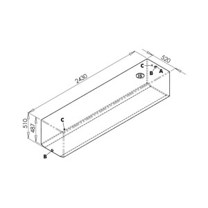 Large rigid tank for drinkable water Capacity 600Lt OS5217309