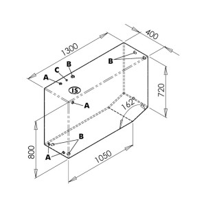 Large rigid tank for drinkable water Capacity 390Lt OS5217303