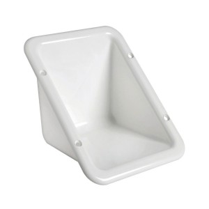 Flush-mount plastic compartment for fuel plug housing 182x136mm OS2089900