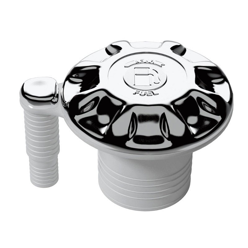 Chrome plated fuel deck plate with vent N82735506005
