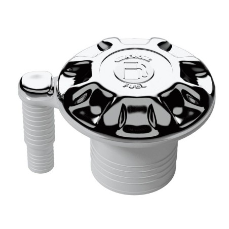 Chrome plated fuel deck plate with vent N82735506005