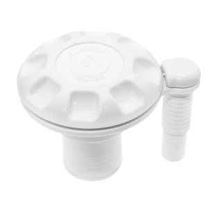 Water deck filler cap with vent White 38mm N82735503952