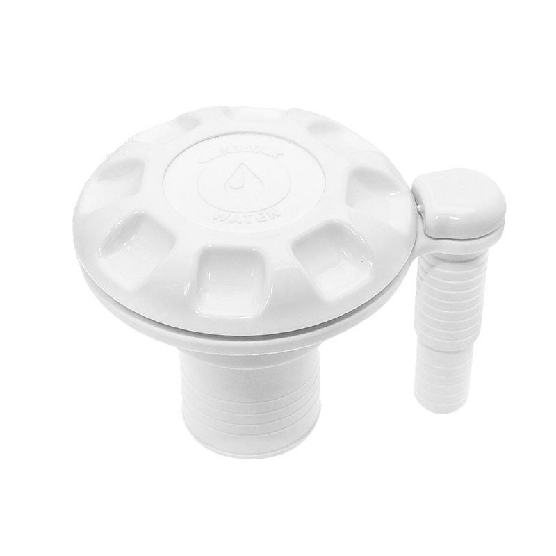 Water deck filler cap with vent White 38mm N82735503952
