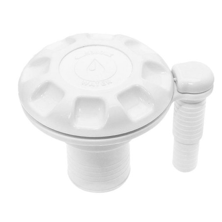 Water deck filler cap with vent White 38mm N82735503952