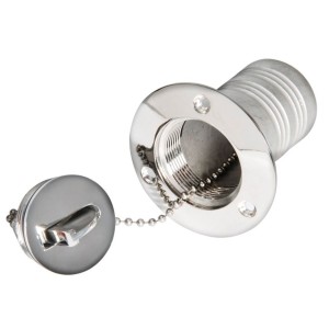 Neutral Chromed brass deck plug 38mm Without writing N82735500330