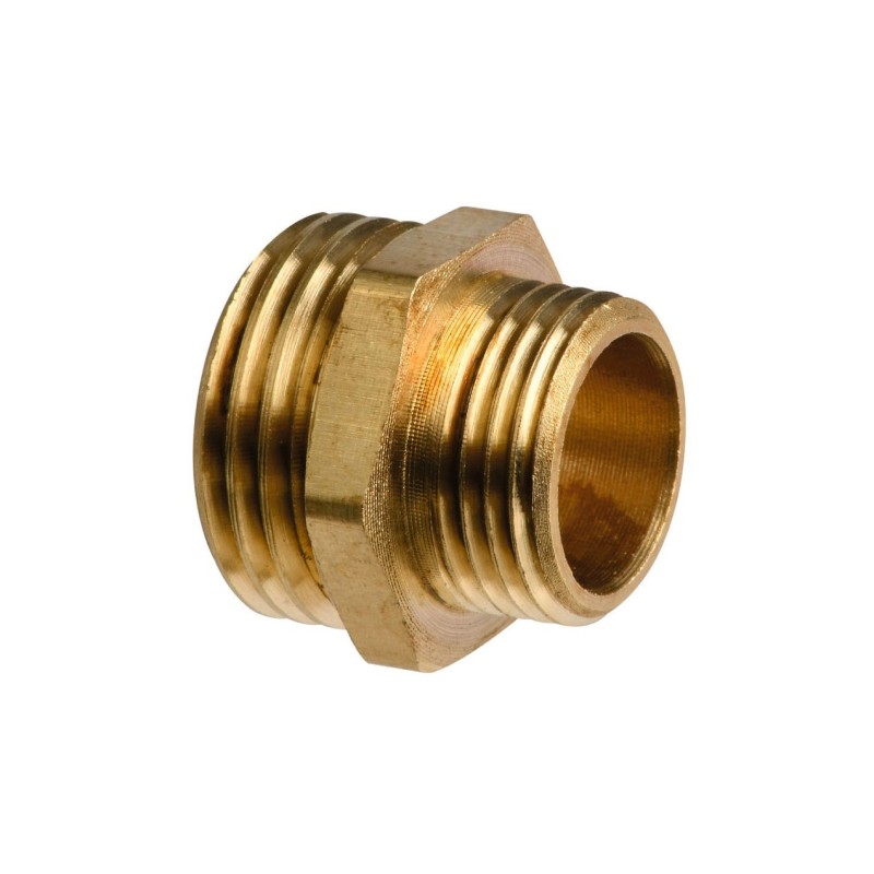 Nipple doppio in ottone Filetto 1-1/4 x 1-1/2 pollici OS1722705-0%