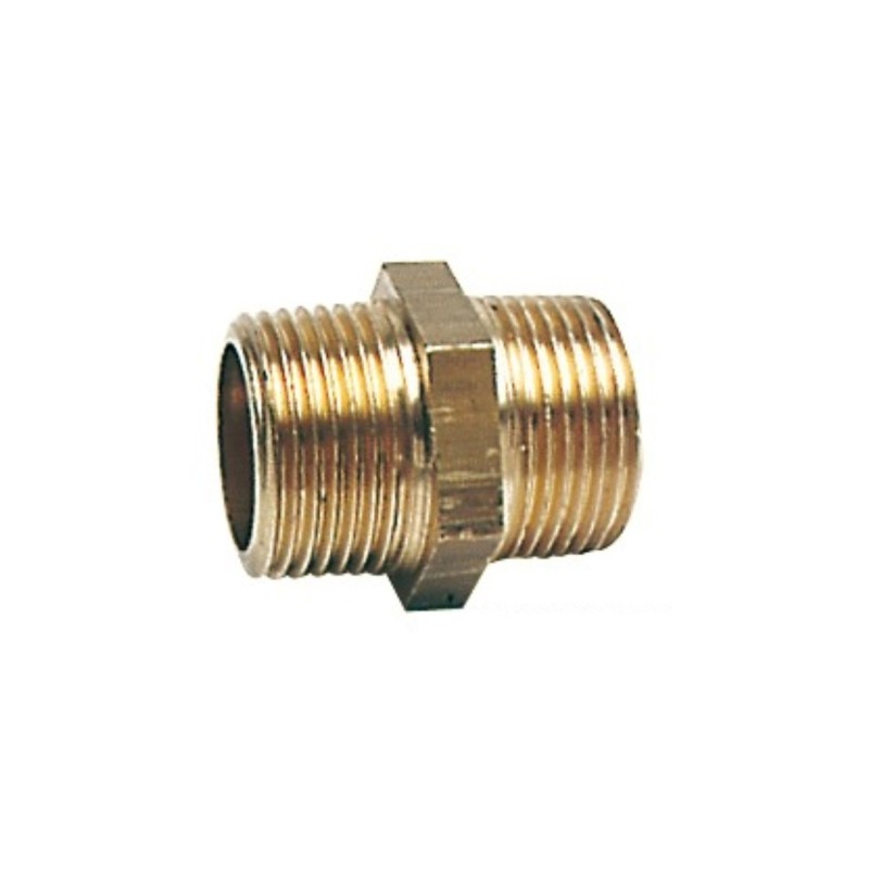 Nipple doppio in ottone Filetto 1 pollice OS1722503-0%