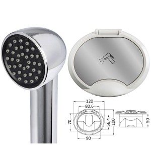 Nuvola deck shower with Keji shower SS hose 4m OS1527512