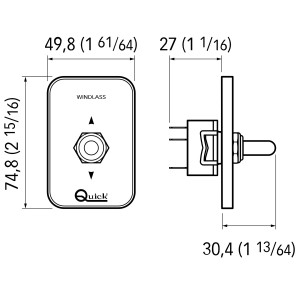 Quick WCS820 Windlass Control Board UP/DOWN QWCS820