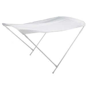 Anodized aluminum 2-arch bimini top 140/165x180xh110cm TRO2802155