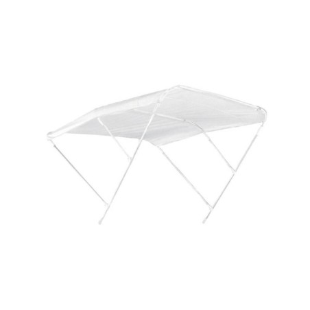 3-arch white bimini top in anodized aluminum 225xh140cm N120412011413