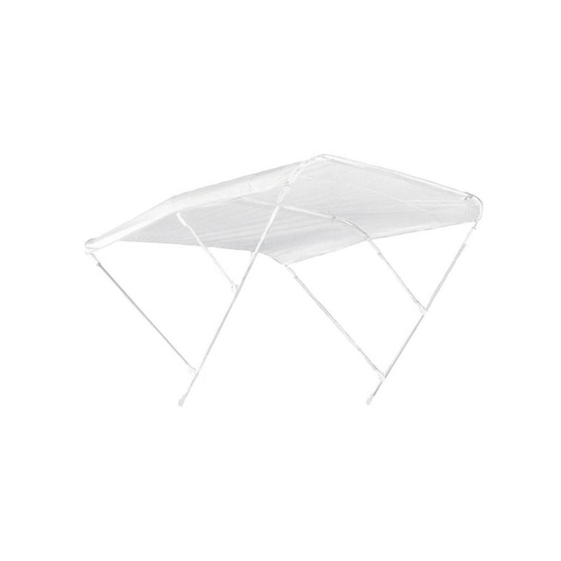 3-arch white bimini top in anodized aluminum 200xh140cm N120412011412