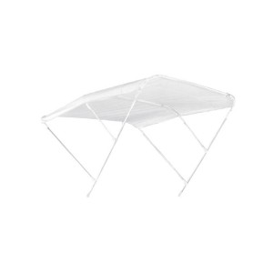 3-arch white bimini top in anodized aluminum 150xh140cm N120412011410