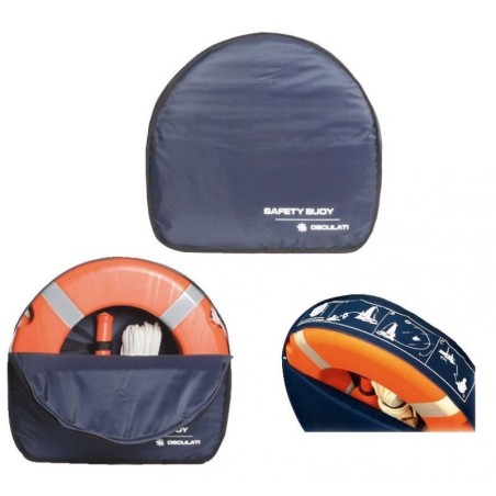 Blue container for horseshoe lifebuoy OS2243005