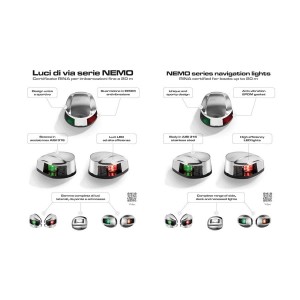 Couple NEMO LED navigation lights 112,5° left + 112,5° right 12V OS1147301