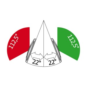 Coppia Luci di Via NEMO a LED 112,5° sinistro + 112,5° destro 12V OS1147301-0%