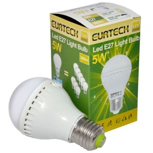 Lampadina LED 5W 100-240V E27 6000K-6500K 380Lm Min 10Pz ET27561208-10-50%