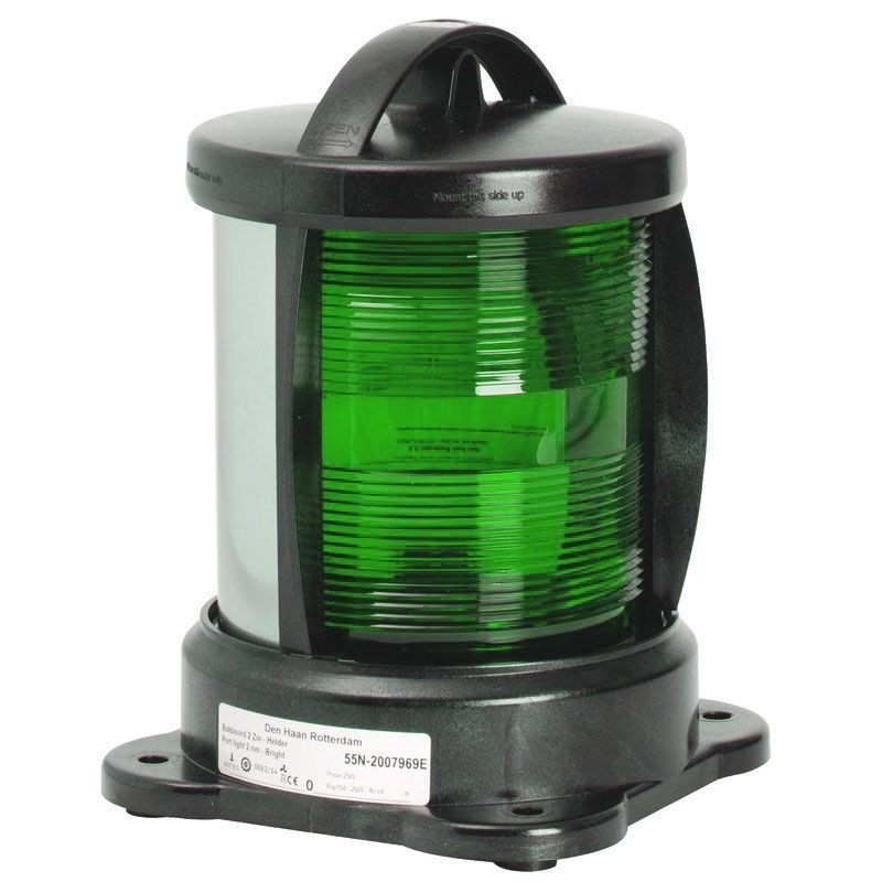 DHR Navigation light RGR55V Green light 360° 25W 24V MT2112605