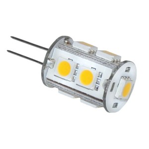 Lampadina a 9LED 10-15V 1.8W 3000K Bianca calda G4 9SMD-5050 N50227502285-50%