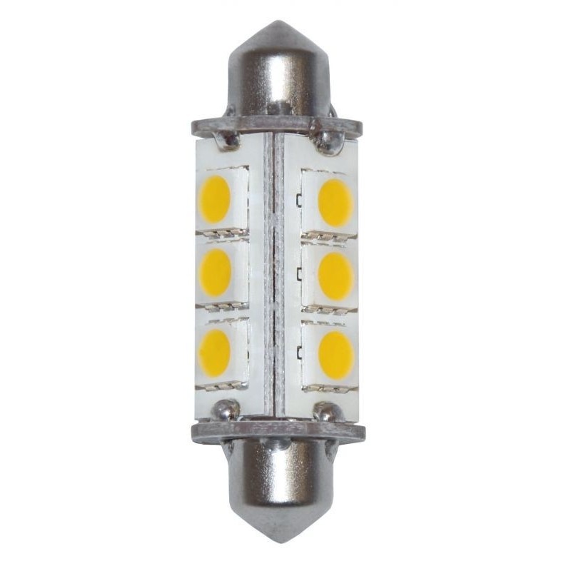 Lampadina a 12LED 10-15V 3W 3000K Bianca Calda 12SMD-5050 N50227550352-50%