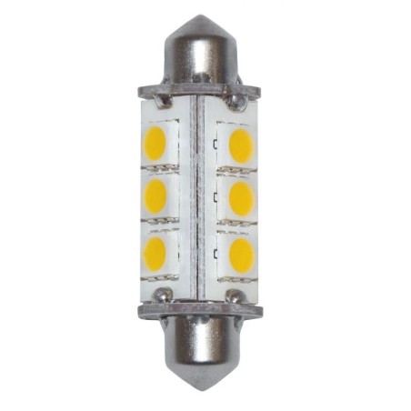 Lampadina a 12LED 10-15V 3W 3000K Bianca Calda 12SMD-5050 N50227550352-50%