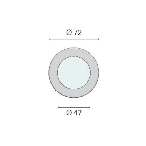 Thabit T Inox LED 10-30V 2.5W 3200K Warm White Recessed spotlight N50325501241