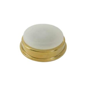 Plafoniera stagna in acciaio inox ottonato e vetro 127mm N50326501149-25%