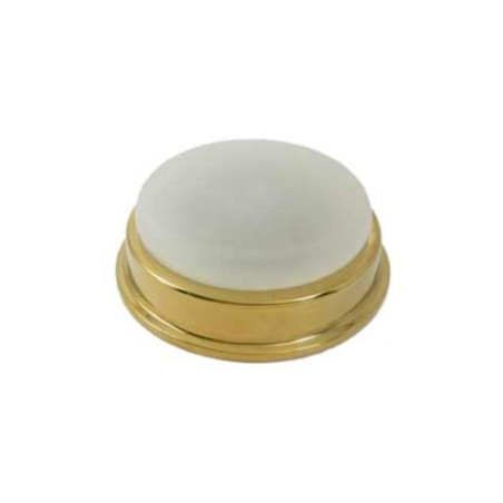 Plafoniera stagna in acciaio inox ottonato e vetro 127mm N50326501149-25%