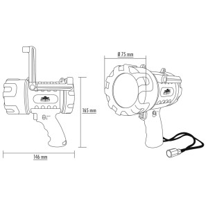 Watertight LED Torch 400m 270lm 33h IP67 N51925501018