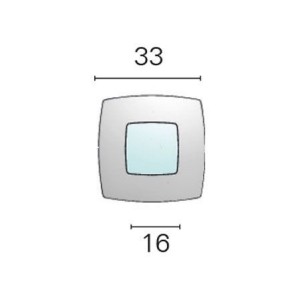 Luce di cortesia Circinus QB Cromata blu a LED 10-30V 6000K LED Blu N52126501275-10%