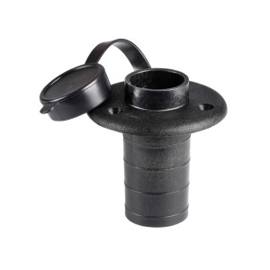 Basetta ad incasso su piano in plastica nera Base 80,5mm OS1100004-18%