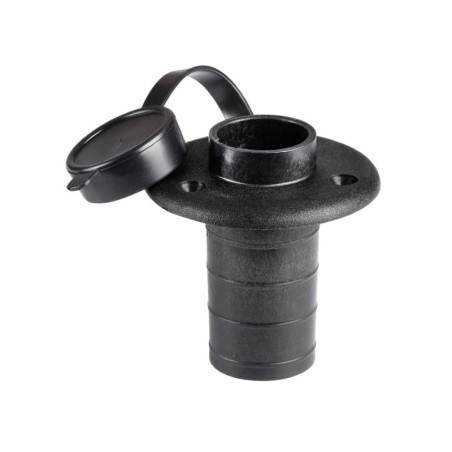 Basetta ad incasso su piano in plastica nera Base 80,5mm OS1100004-18%