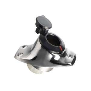 Basetta angolata a incasso in inox cappuccio nero OS1100008-18%