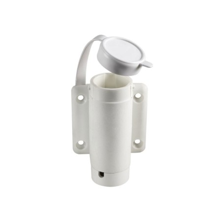 Basetta in nylon bianco a parete per aste 70x72mm OS1100017-18%