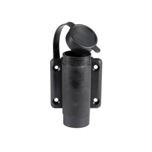 Basetta a parete in nylon nero 2 contatti OS1100018-18%