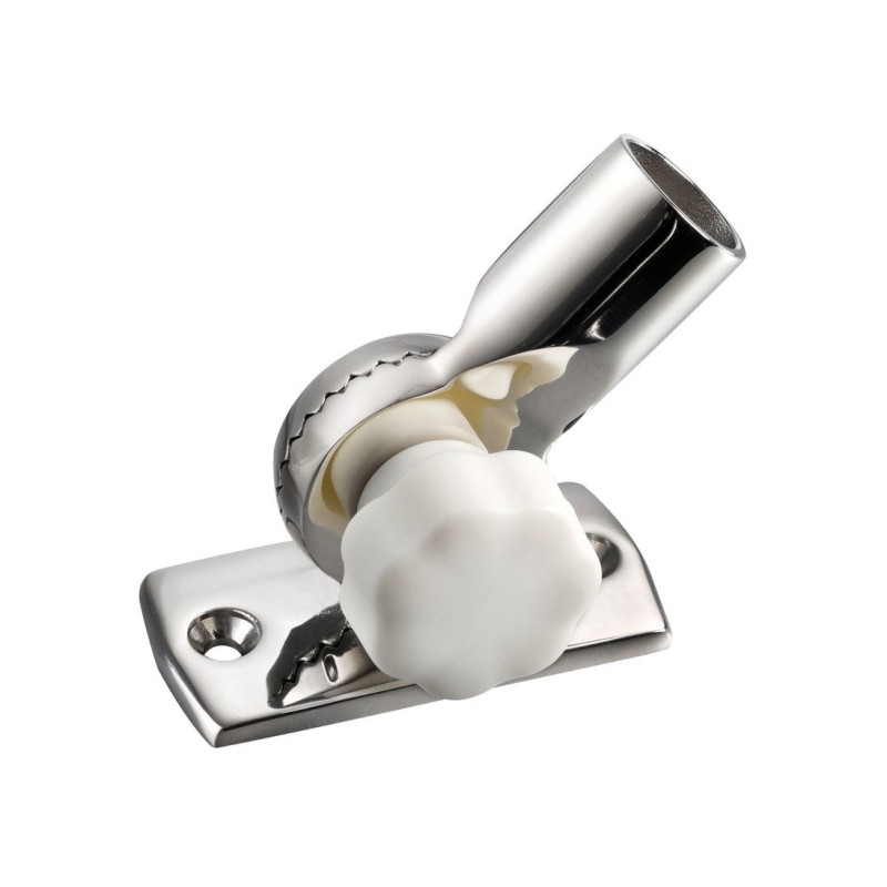 Basetta in inox regolabile con pomello bianco OS1100019-18%