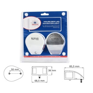 Fanale di via Mouse Deck a LED 112,5° e 112,5° bicolore 12V 1,1W OS1103725-18%