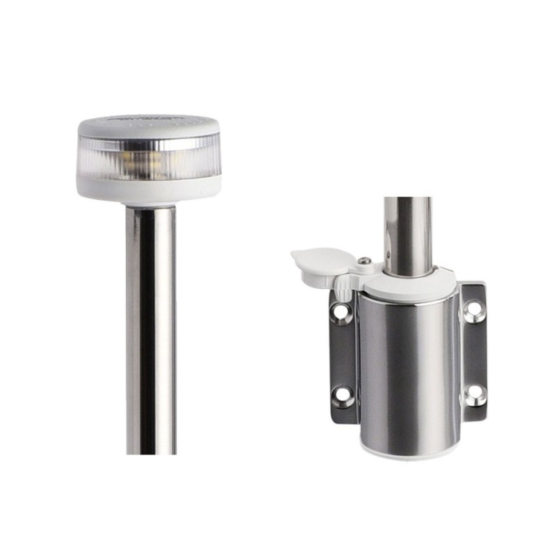 Light pole with Evoled 360° White LED light 100cm tube OS1103941