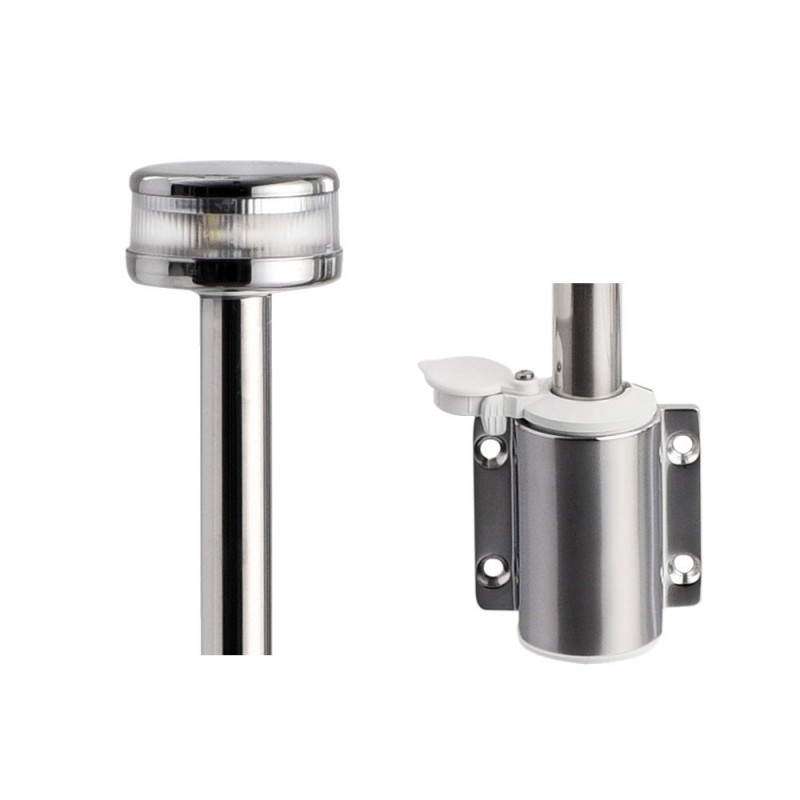 Light pole with Evoled 360° LED Wall-mounting Stainless steel body 100cm tube OS1103961