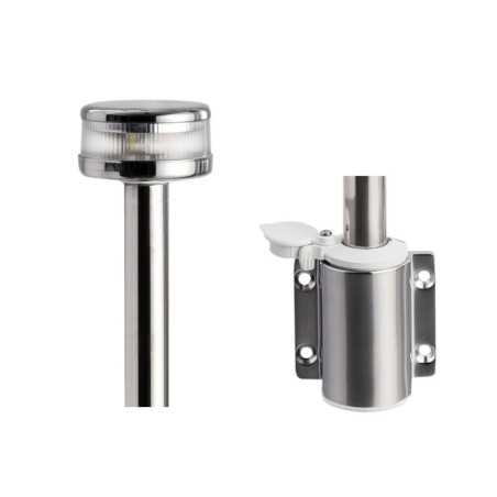 Light pole with Evoled 360° LED Wall-mounting Stainless steel body 100cm tube OS1103961