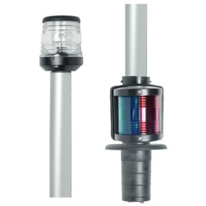 Asta Combinata ad incasso su piano da 360° con Fanale di Via Verde Rosso 100cm Nero OS1112500-18%